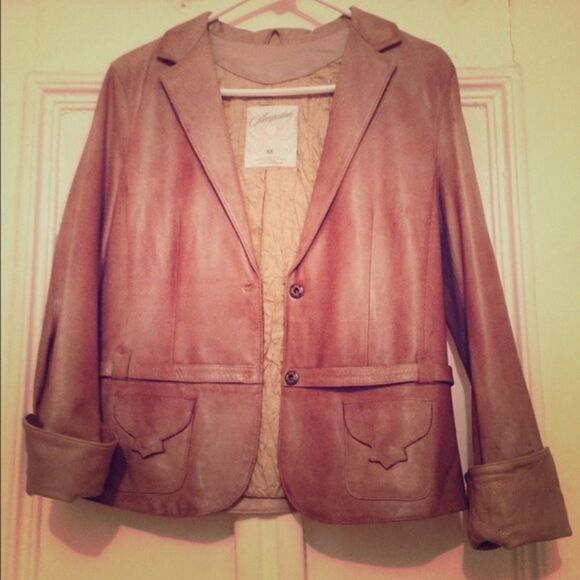 👉REDUCED👈 Leather jacket  - Picture 1 of 4